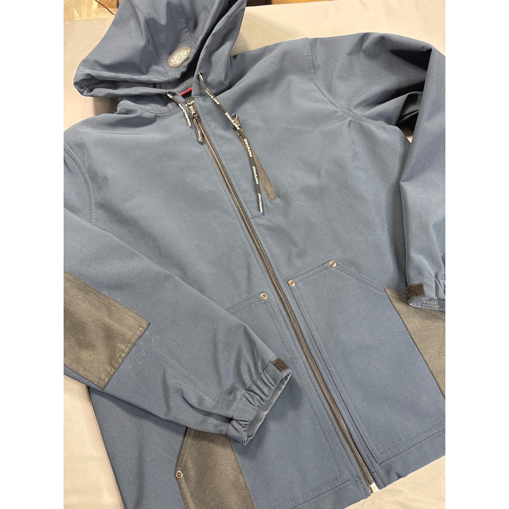 Dickies Storm Softshell Hooded Jacket Mens Large Navy Blue‎ Workwear